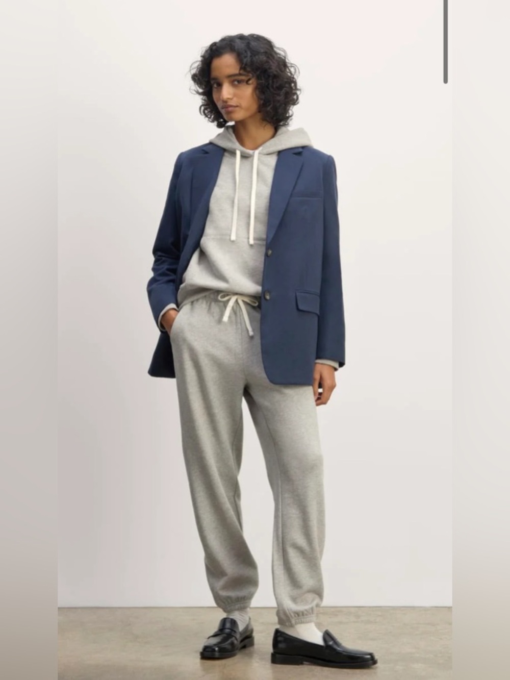 New Everlane THE OFF-DUTY TERRY HOODIE in Heathered Grey Size S - Picture 13 of 13